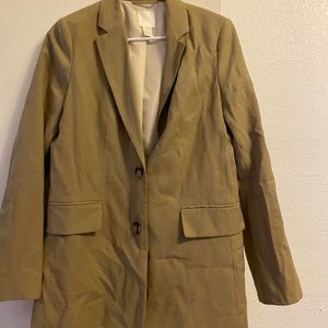 H&M Blazer tan size 2only worn once